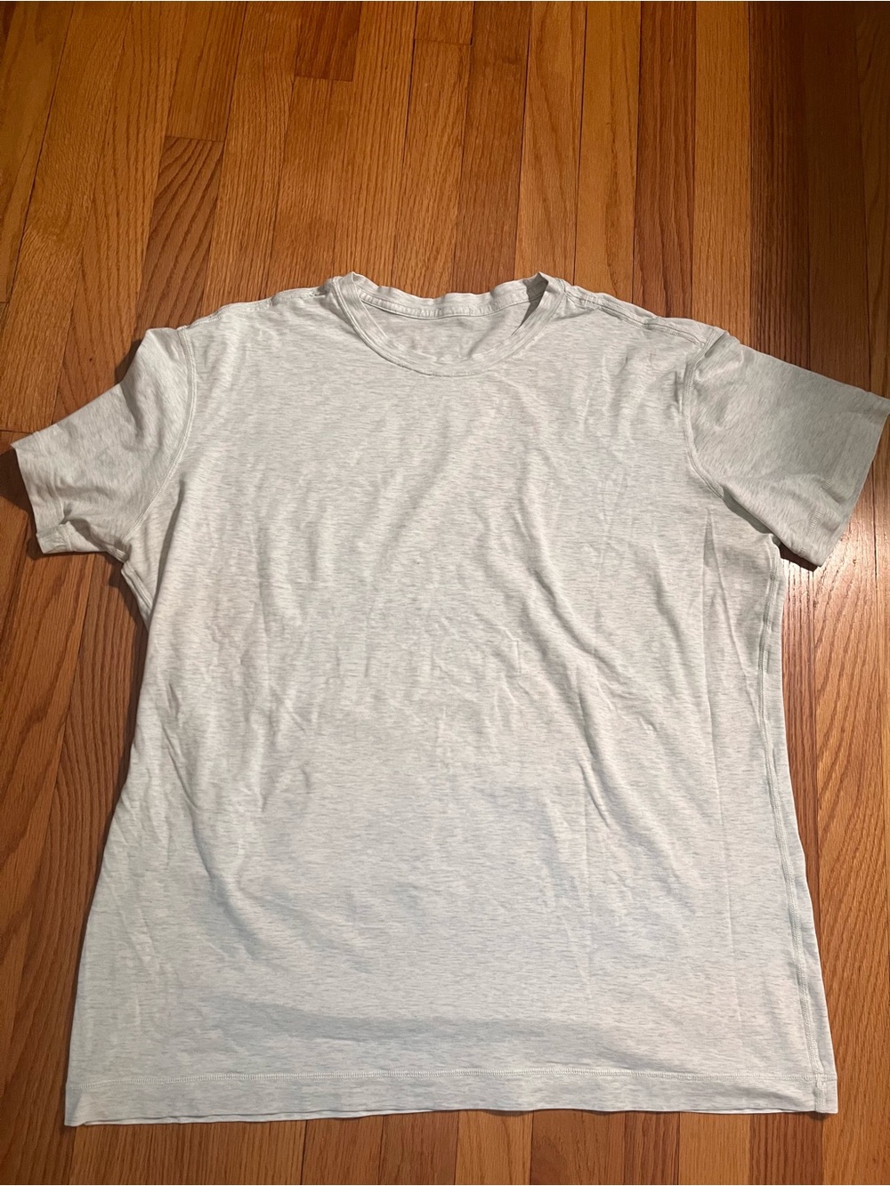 Men’s Lululemon Light Grey Organic Cotton Classic Fit T-Shirt Size XL